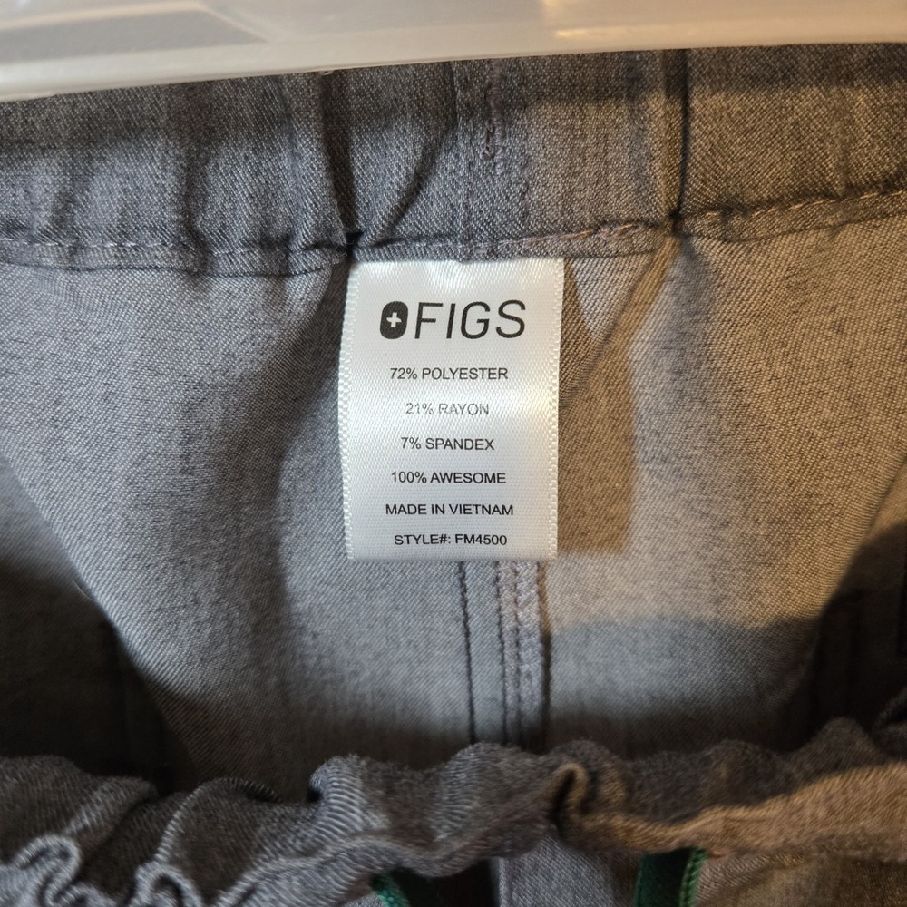 FIGS Technical Collection Scrub Pants Gray Men's Small FM450 - Picture 3 of 6